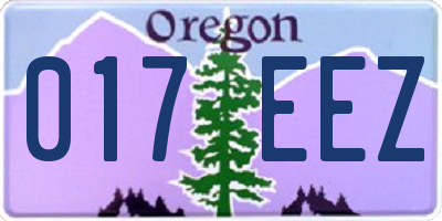 OR license plate 017EEZ