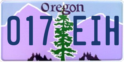 OR license plate 017EIH