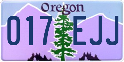 OR license plate 017EJJ