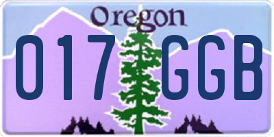 OR license plate 017GGB