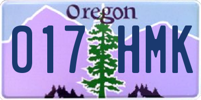OR license plate 017HMK