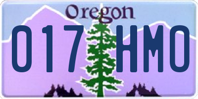 OR license plate 017HMO