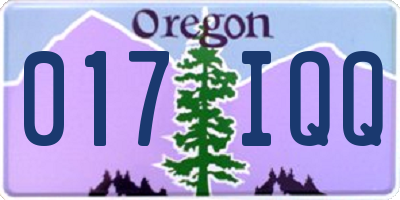 OR license plate 017IQQ