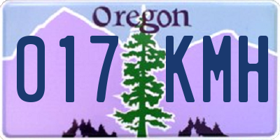 OR license plate 017KMH