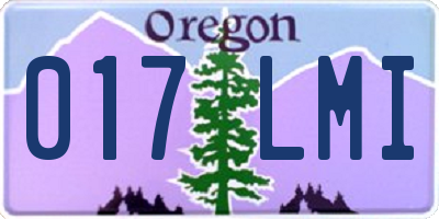 OR license plate 017LMI