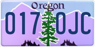 OR license plate 017OJC