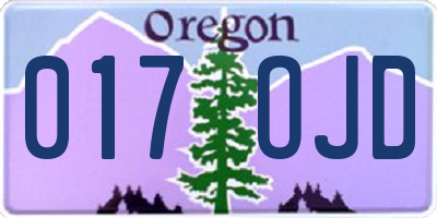 OR license plate 017OJD