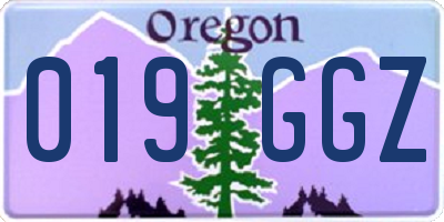 OR license plate 019GGZ