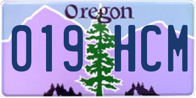 OR license plate 019HCM