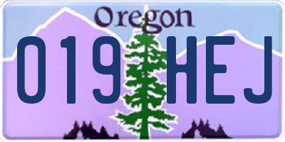 OR license plate 019HEJ
