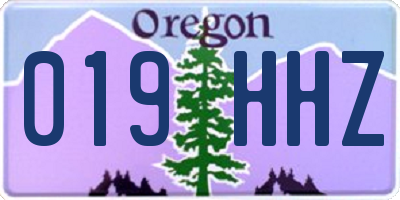 OR license plate 019HHZ