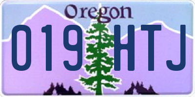 OR license plate 019HTJ