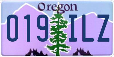 OR license plate 019ILZ