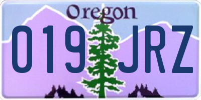 OR license plate 019JRZ