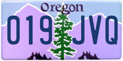 OR license plate 019JVQ