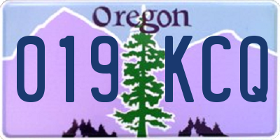 OR license plate 019KCQ