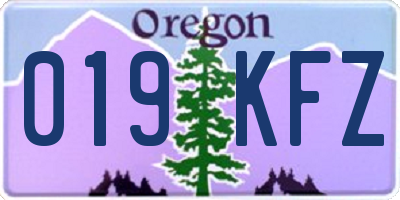 OR license plate 019KFZ