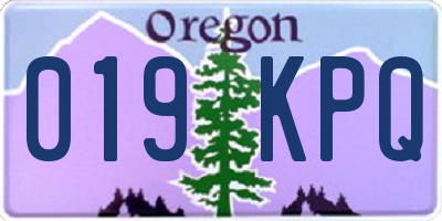 OR license plate 019KPQ