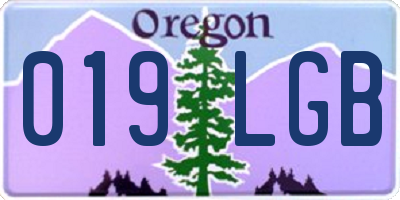 OR license plate 019LGB