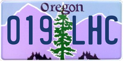 OR license plate 019LHC