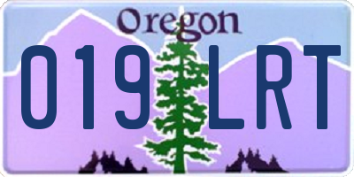 OR license plate 019LRT