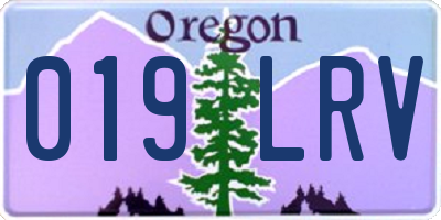 OR license plate 019LRV
