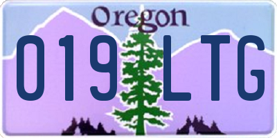 OR license plate 019LTG