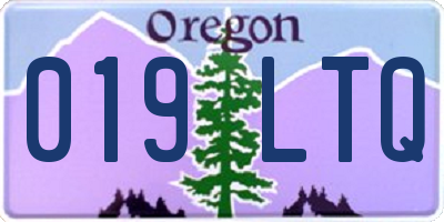 OR license plate 019LTQ