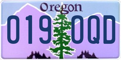 OR license plate 019OQD