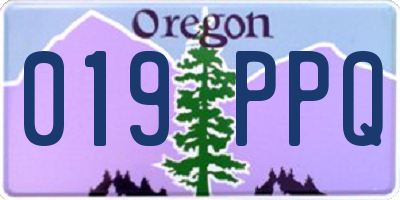 OR license plate 019PPQ