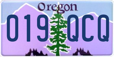 OR license plate 019QCQ