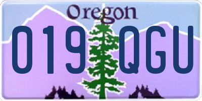 OR license plate 019QGU