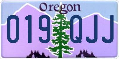 OR license plate 019QJJ