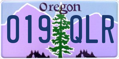 OR license plate 019QLR