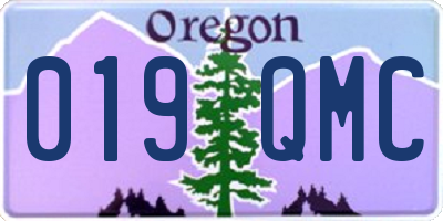 OR license plate 019QMC