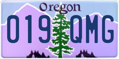 OR license plate 019QMG