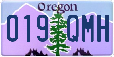 OR license plate 019QMH