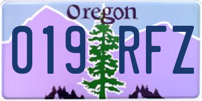 OR license plate 019RFZ