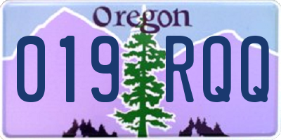 OR license plate 019RQQ