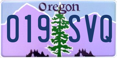 OR license plate 019SVQ