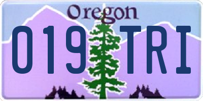 OR license plate 019TRI