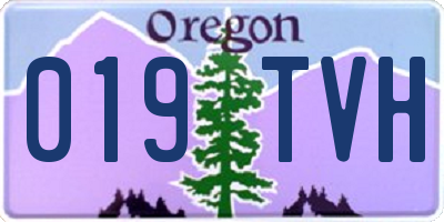 OR license plate 019TVH