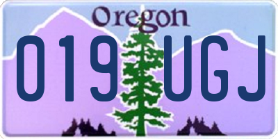 OR license plate 019UGJ