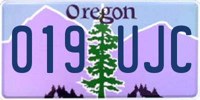 OR license plate 019UJC