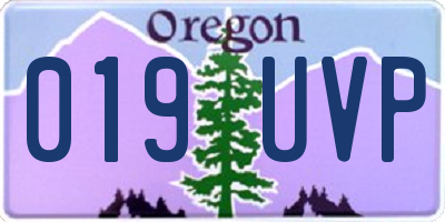 OR license plate 019UVP