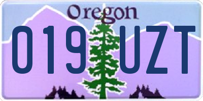 OR license plate 019UZT