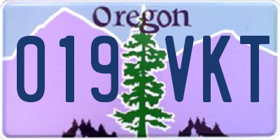 OR license plate 019VKT