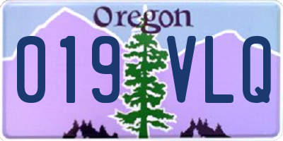 OR license plate 019VLQ
