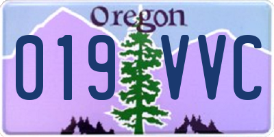 OR license plate 019VVC