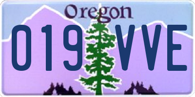 OR license plate 019VVE